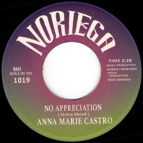 ANNA MARIE CASTRO - NO APPRECIATION (NORIEGA) Mint Conditions