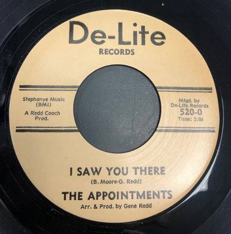 APPOINTMENTS - I SAW YOU THERE (DE-LITE RE) Mint Condition