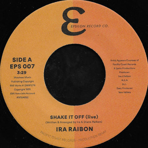 IRA RAIBON - SHAKE IT OFF / YOU'RE MY DREAM (EPSILON RECORDS) Mint Condition