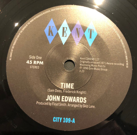 JOHN EDWARDS - TIME (KENT CITY 109) Mint Condition