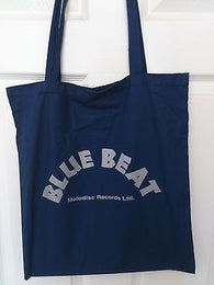 BLUE BEAT COTTON TOTE BAG (Machine Washable)