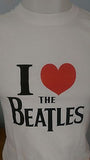 THE BEATLES - I LOVE THE BEATLES - 100% COTTON T-SHIRT - CREW NECK