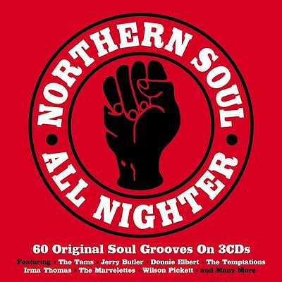 NORTHERN SOUL ALL NIGHTER ( 60 Original Soul Grooves on 3 CD's) ONE DAY MUSIC