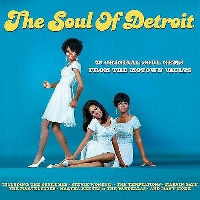THE SOUL OF DETROIT CD - 75 ORIGINAL SOUL GEMS FROM THE MOTOWN VAULTS