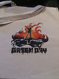GREEN DAY - COTTON TOTE  BAG (Machine Washable)