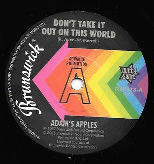 ADAM'S APPLES / THE COOPERETTES (OUTTA SIGHT PROMO) Mint Condition