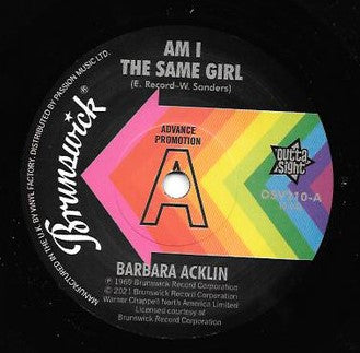 BARBARA ACKLIN / YOUNG HOLT UNLIMITED - AM I THE SAME GIRL / SOULFUL STRUTT (OUTTA SIGHT PROMO) Mint Condition