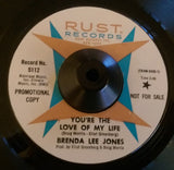 BRENDA LEE JONES - YOU'RE THE LOVE OF MY LIFE (RUST Demo) Ex Condition