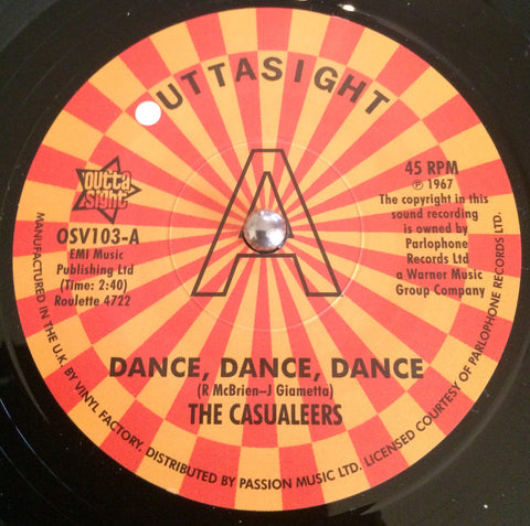 CASUALEERS b/w CHUCK WOODS (OUTTA SIGHT) Mint Condition