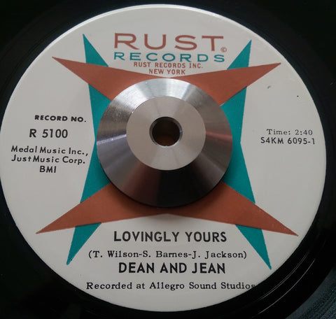 DEAN AND JEAN - LOVINGLY YOURS (RUST) Ex Condition