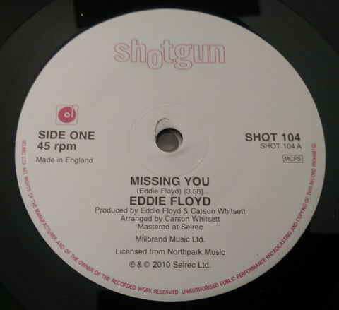 EDDIE FLOYD - MISS YOU (SHOTGUN) Mint Condition