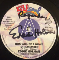 EDDIE HOLMAN - THIS WILL BE A NIGHT TO REMEMBER (OUTTA SIGHT DEMO - SIGNED) Mint Condition