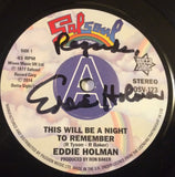 EDDIE HOLMAN - THIS WILL BE A NIGHT TO REMEMBER (OUTTA SIGHT DEMO - SIGNED) Mint Condition
