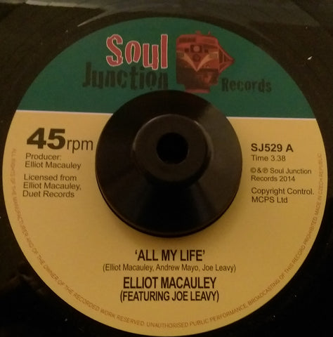 ELLIOT MACAULEY - ALL MY LIFE (SOUL JUNCTION) Mint Condition