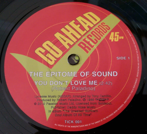 EPITOME OF SOUND - YOU DON'T LOVE ME (GO AHEAD) Mint Condition
