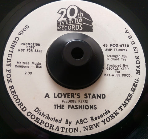 THE FASHIONS - A LOVERS STAND (20Th CENTURY FOX Demo) Ex Condition
