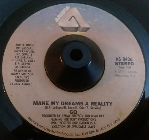 GQ - MAKE MY DREAMS A REALITY (ARISTA) Vg+ Condition