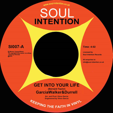 GARCIA WALKER & DURRELL - GET INTO MY LIFE (SOUL INTENTION) Mint Condition