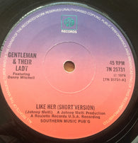 GENTLEMAN & THEIR LADY - LIKE HER (PYE) Vg+ Condition