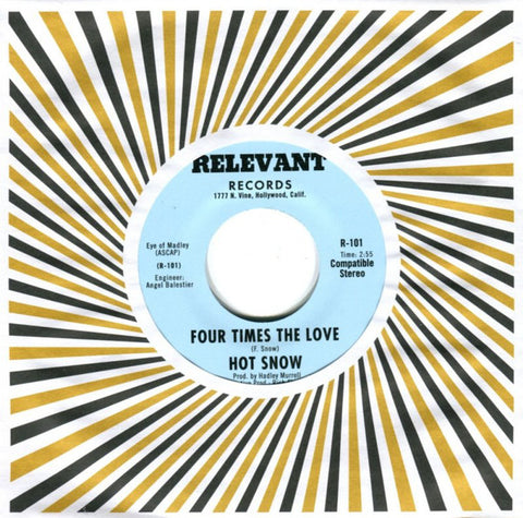 HOT SNOW - FOUR TIMES THE LOVE (NUMERO) Mint Condition