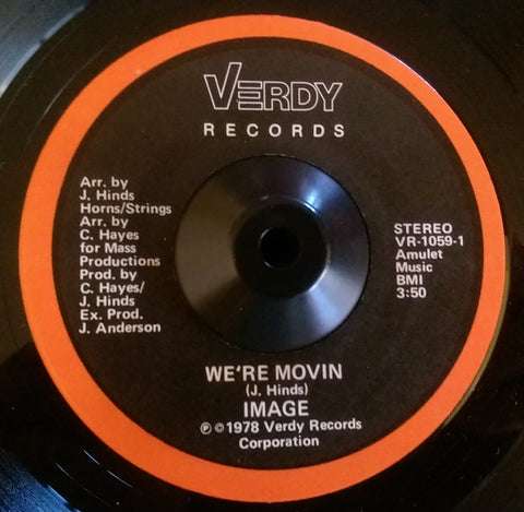 IMAGE - WE'RE MOVIN' (VERDY) Ex Condition