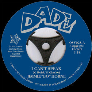 JIMMY BO HORNE - I CAN'T SPEAK (OUTTA SIGHT) Mint Condition