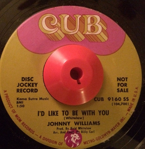JOHNNY WILLIAMS - I'D LIKE TO BE WITH YOU (CUB) Vg+ Condition.