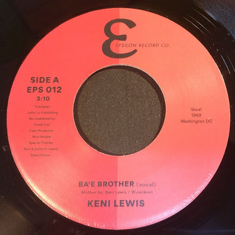 KENI LEWIS - BA'E BROTHER (EPSILON) Mint Condition