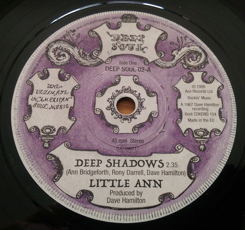 LITTLE ANN b/w THE TURN AROUNDS (DEEP SOUL) Mint Condition