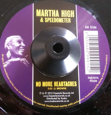 MARTHA HIGH - NO MORE HEARTACHES (FREESTYLE) Mint Condition