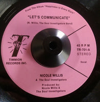 NICOLE WILLIS - LETS COMMUNICATE (TIMMION) Mint Condition
