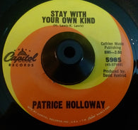 PATRICE HOLLOWAY - STAY WITH YOUR OWN KIND (CAPITOL) Ex Condition