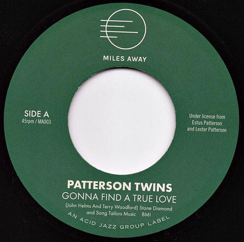 PATTERSON TWINS - GONNA FIND A TRUE LOVE (MILES AWAY) Mint Condition