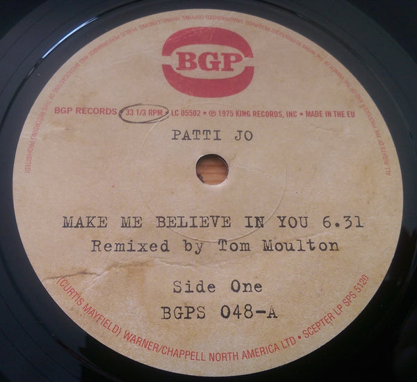 Patti Jo - Make Me Believe In You 12inch Patti Jo Make Me Believe