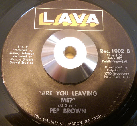 PEP BROWN - THINK ABOUT THE CHILDREN (LAVA) Vg+ Condition