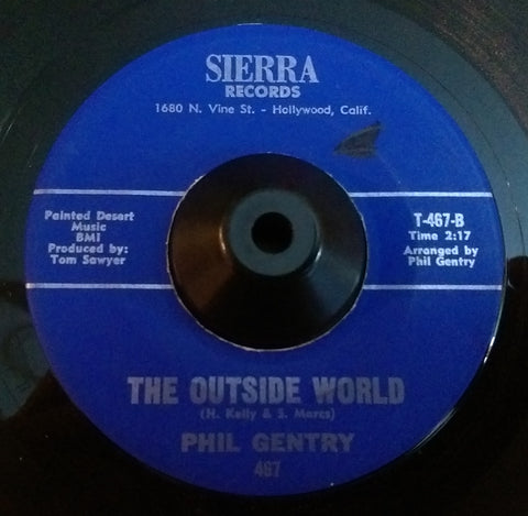 PHIL GENTRY - OUTSIDE WORLD (SIERRA) Vg+ Condition