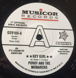PORGY & THE MONARCHS - HEY GIRL (OUTTA SIGHT DEMO) Mint Condition
