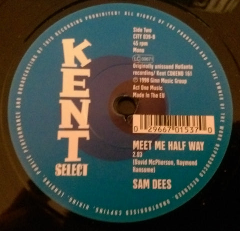 SAM DEES - MEET ME HALFWAY (KENT CITY) Mint Condition