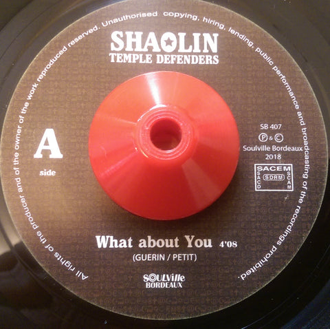 SHAOLIN TEMPLE DEFENDERS - WHAT ABOUT YOU ( SOULVILLE BORDEAUX) Mint Condition