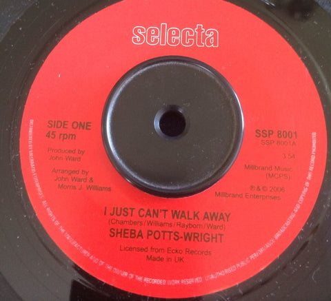 SHEBA POTTS-WRIGHT - JUST FOR THE NIGHT (SELECTA) Mint Condition