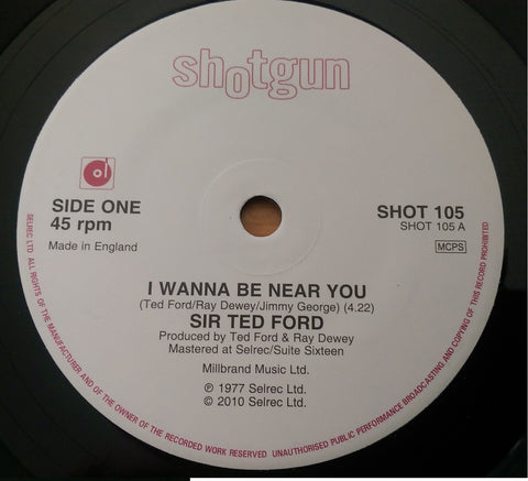 SIR TED FORD - DISCO MUSIC (SHOTGUN) Mint Condition