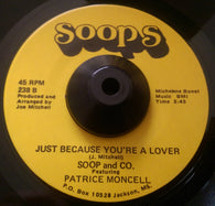 SOOP AND CO - JUST BECAUSE YOU'RE A LOVER (SOOPS) Ex Condition