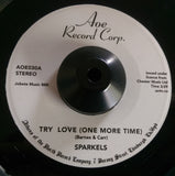 SPARKELS - TRY LOVE (ONE MORE TIME)  (AOE) Mint Condition
