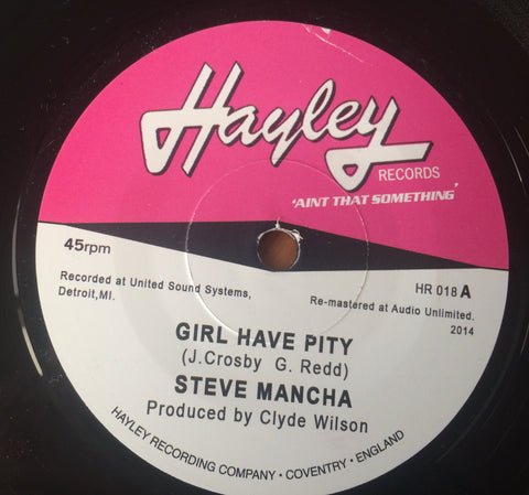 STEVE MANCHA - GIRL HAVE PITY (HAYLEY) Mint Condition
