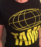 TAMLA GLOBE - FEMALE - T-SHIRT (Black Cotton-Yellow Print)