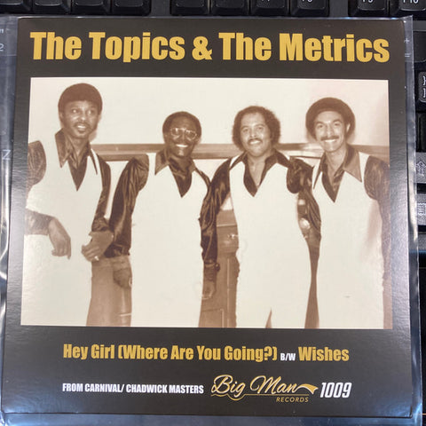 THE TOPICS - HEY GIRL (WHERE ARE YOU GOING)/THE METRICS - WISHES (MINT CONDITION)