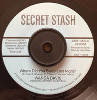 WANDA DAVIS - WHERE DID YOU SLEEP LAST NIGHT (SECRET STASH) Mint Condition